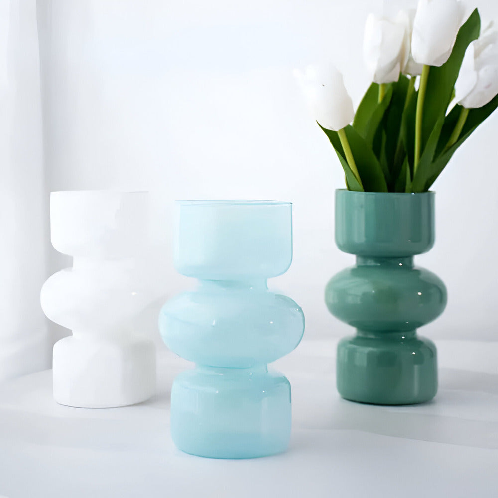 Elirona - Vaso di Vetro Scandinavo Versatile in Diversi Colori
