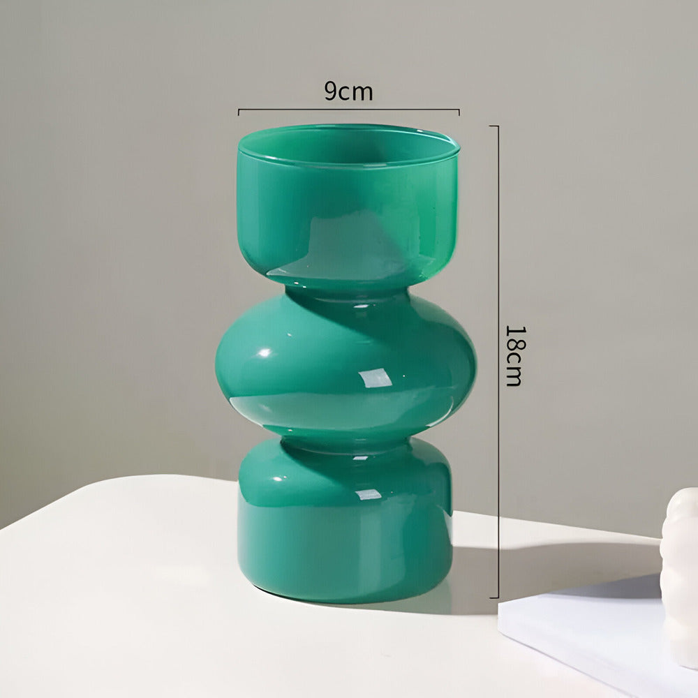 Elirona - Vaso di Vetro Scandinavo Versatile in Diversi Colori