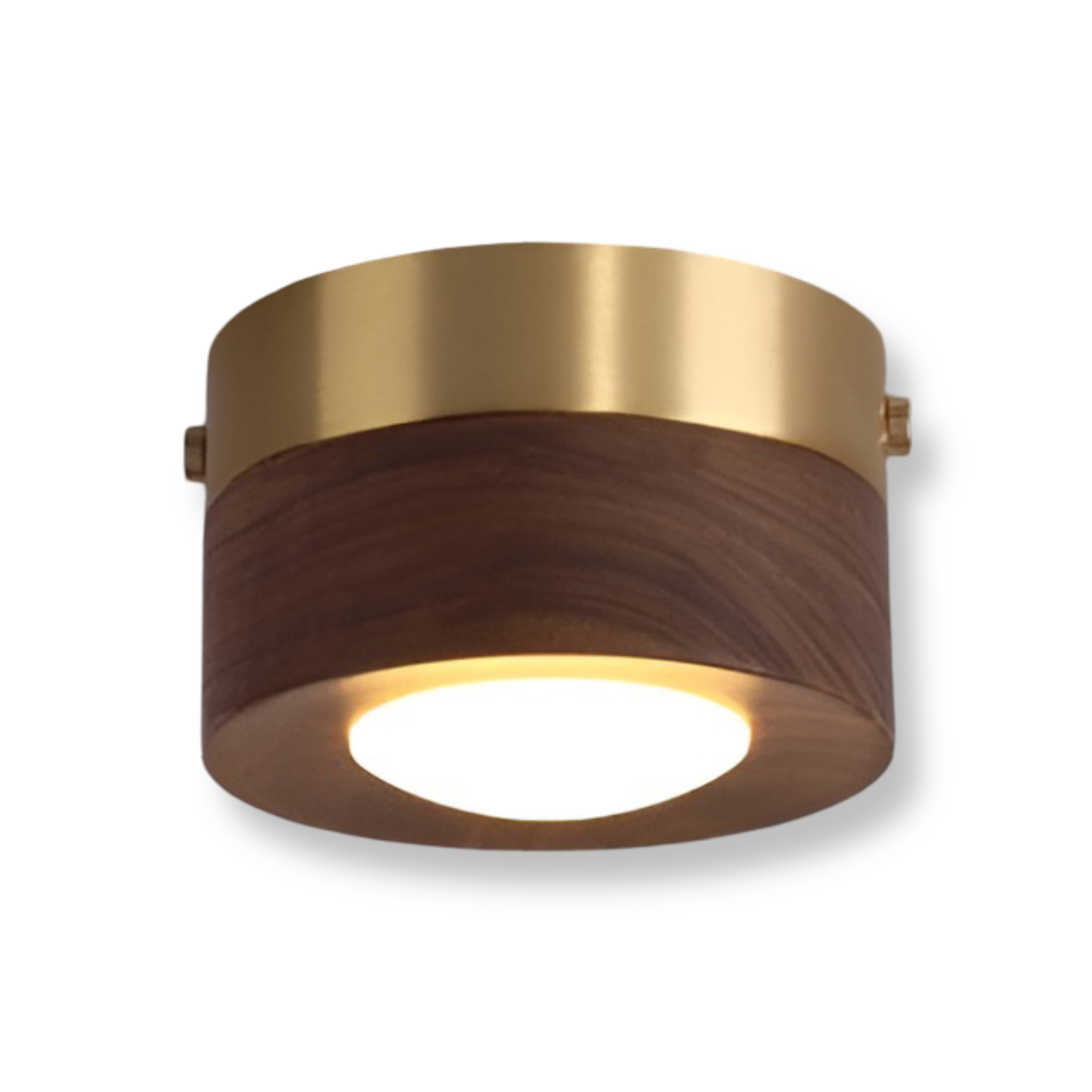 WoodSpot – Lampada a soffitto LED in legno di noce con design moderno a faretti