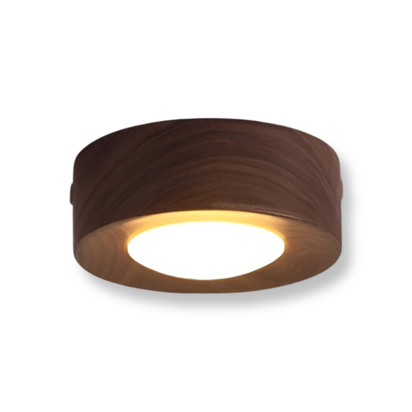 WoodSpot – Lampada a soffitto LED in legno di noce con design moderno a faretti