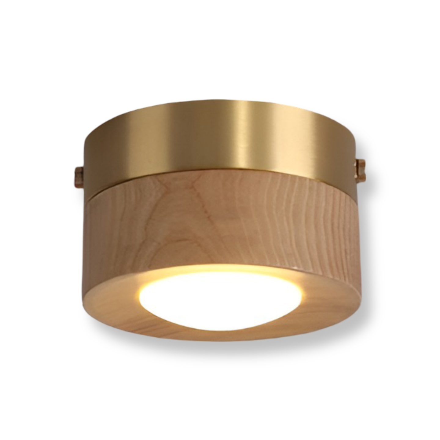 WoodSpot – Lampada a soffitto LED in legno di noce con design moderno a faretti