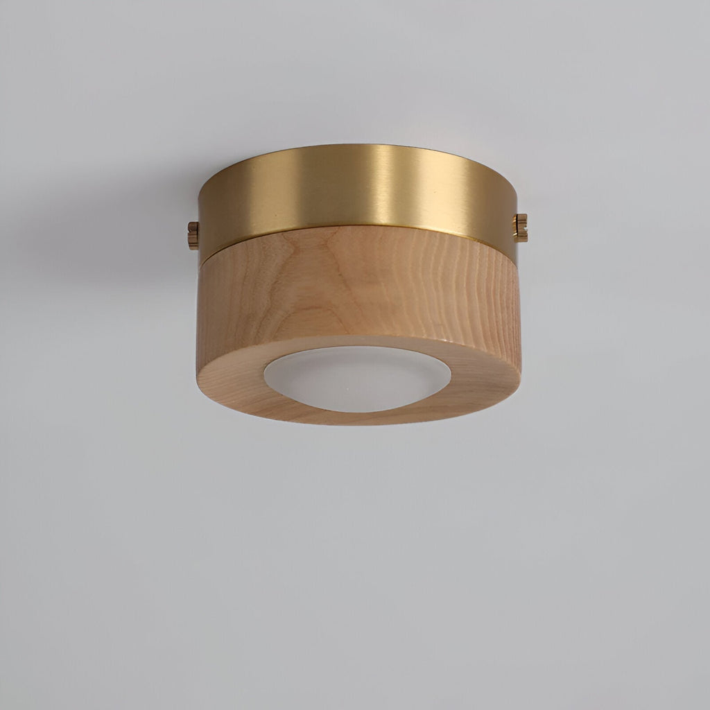 WoodSpot – Lampada a soffitto LED in legno di noce con design moderno a faretti