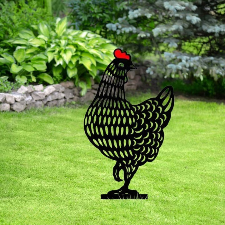 Decorazione da giardino con galline | Resistente alle intemperie | Decorazione esterna | Henscape