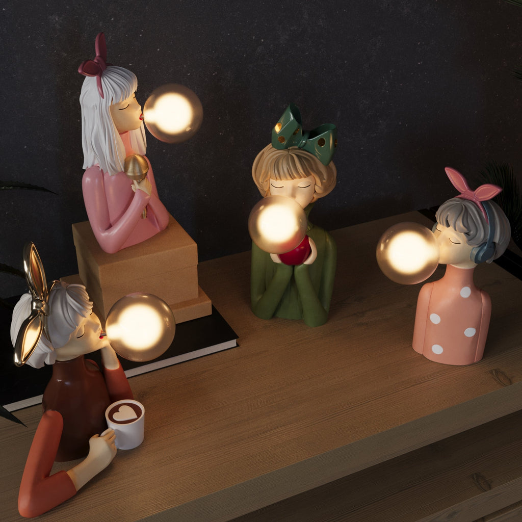 Elegante lampada da tavolo retro per il soggiorno - Illuminazione decorativa fatta a mano