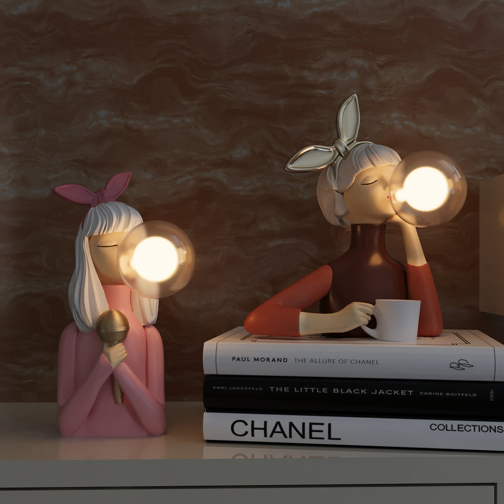 Elegante lampada da tavolo retro per il soggiorno - Illuminazione decorativa fatta a mano