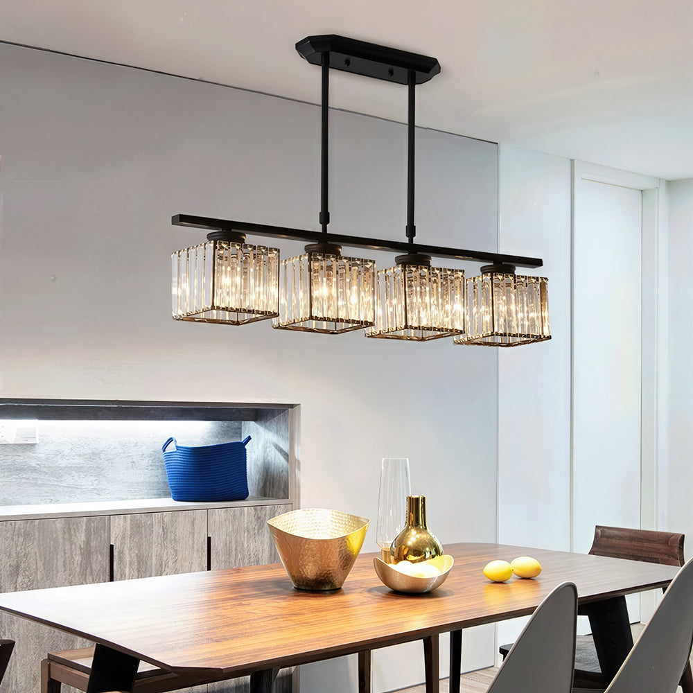 Nira | Lampada a sospensione in vetro multi-testa moderna nordica