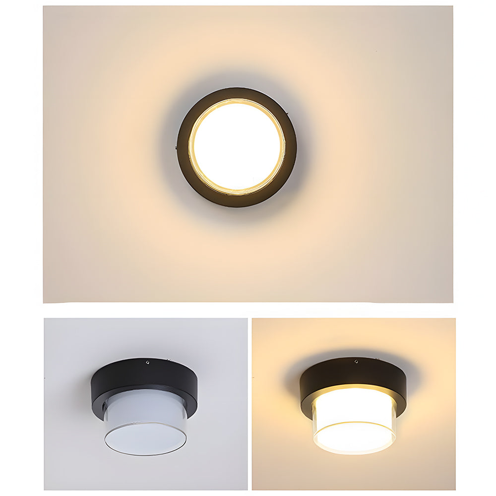 Nave | Moderno Faretto da Soffitto Nero a Incasso con Protezione IP65 per Veranda, Patio e Garage