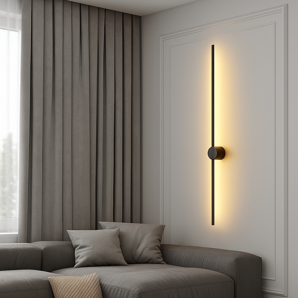 Aurevia | Applique LED Minimalista con Struttura in Ferro Elegante e Illuminazione Ambientale Morbida