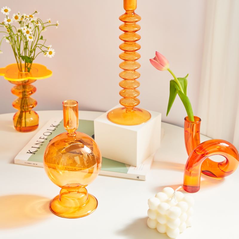 Vexor | Vaso Idroponico in Vetro Vaso Decorativo a Loop per Fiori per Scrivania Tavolo e Decorazione Moderna per la Casa