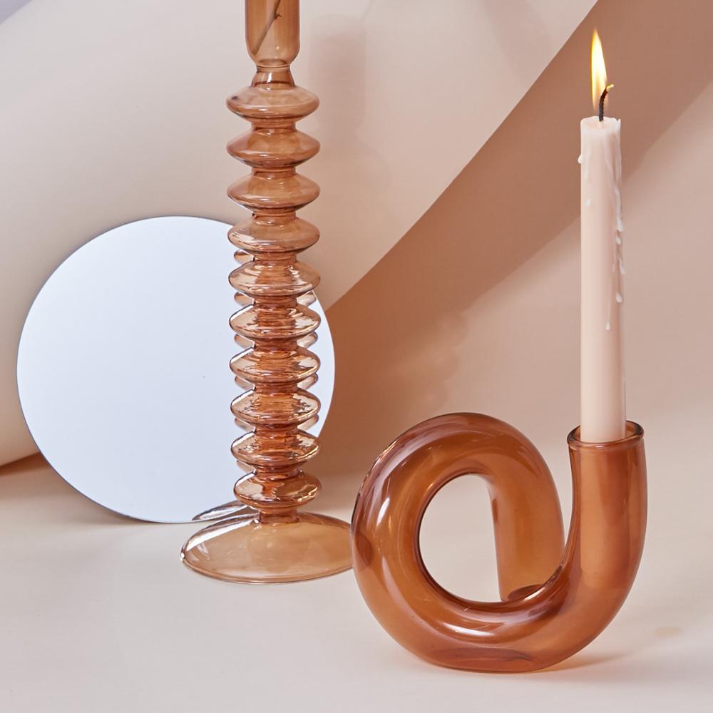Vexor | Vaso Idroponico in Vetro Vaso Decorativo a Loop per Fiori per Scrivania Tavolo e Decorazione Moderna per la Casa