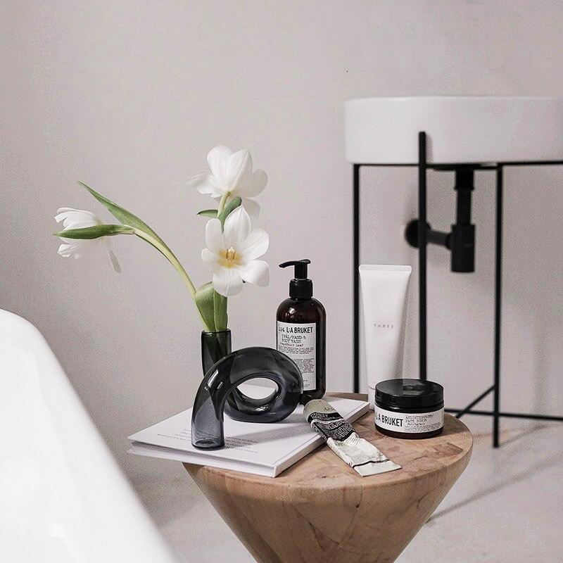 Vexor | Vaso Idroponico in Vetro Vaso Decorativo a Loop per Fiori per Scrivania Tavolo e Decorazione Moderna per la Casa