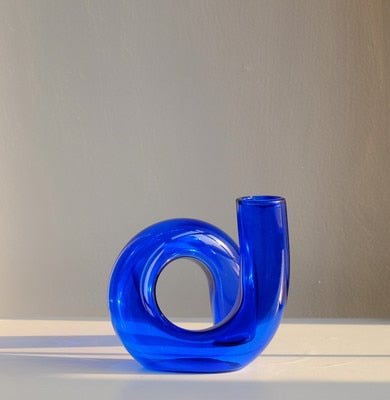 Vexor | Vaso Idroponico in Vetro Vaso Decorativo a Loop per Fiori per Scrivania Tavolo e Decorazione Moderna per la Casa