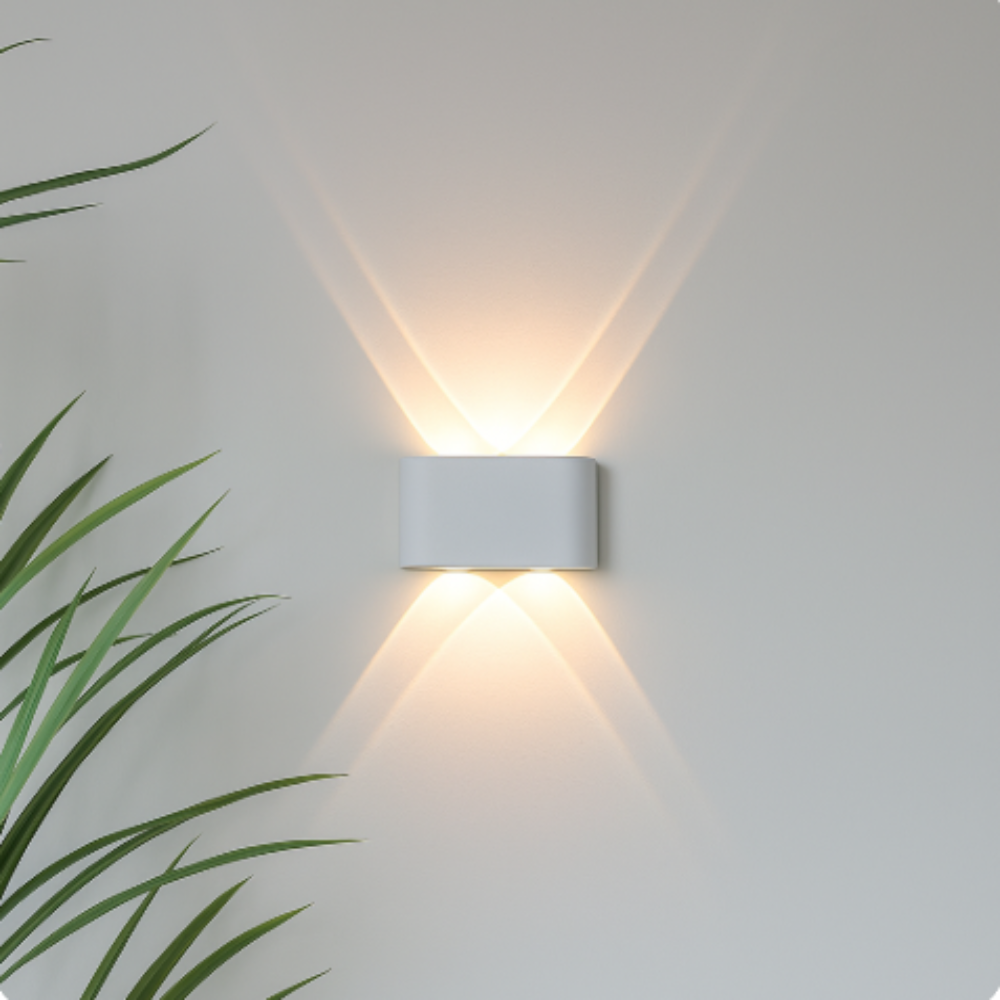 Lampada da Parete LED Esterna e Interna con Design Minimalista