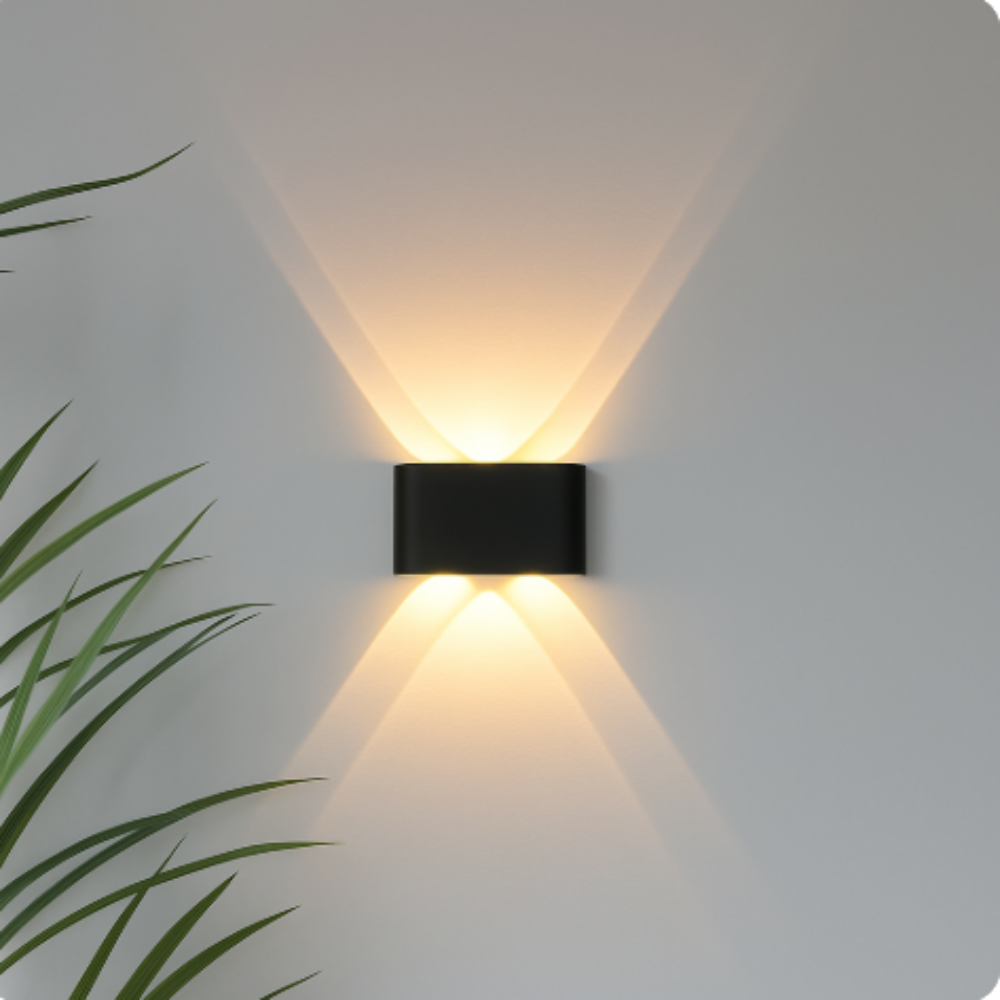 Lampada da Parete LED Esterna e Interna con Design Minimalista
