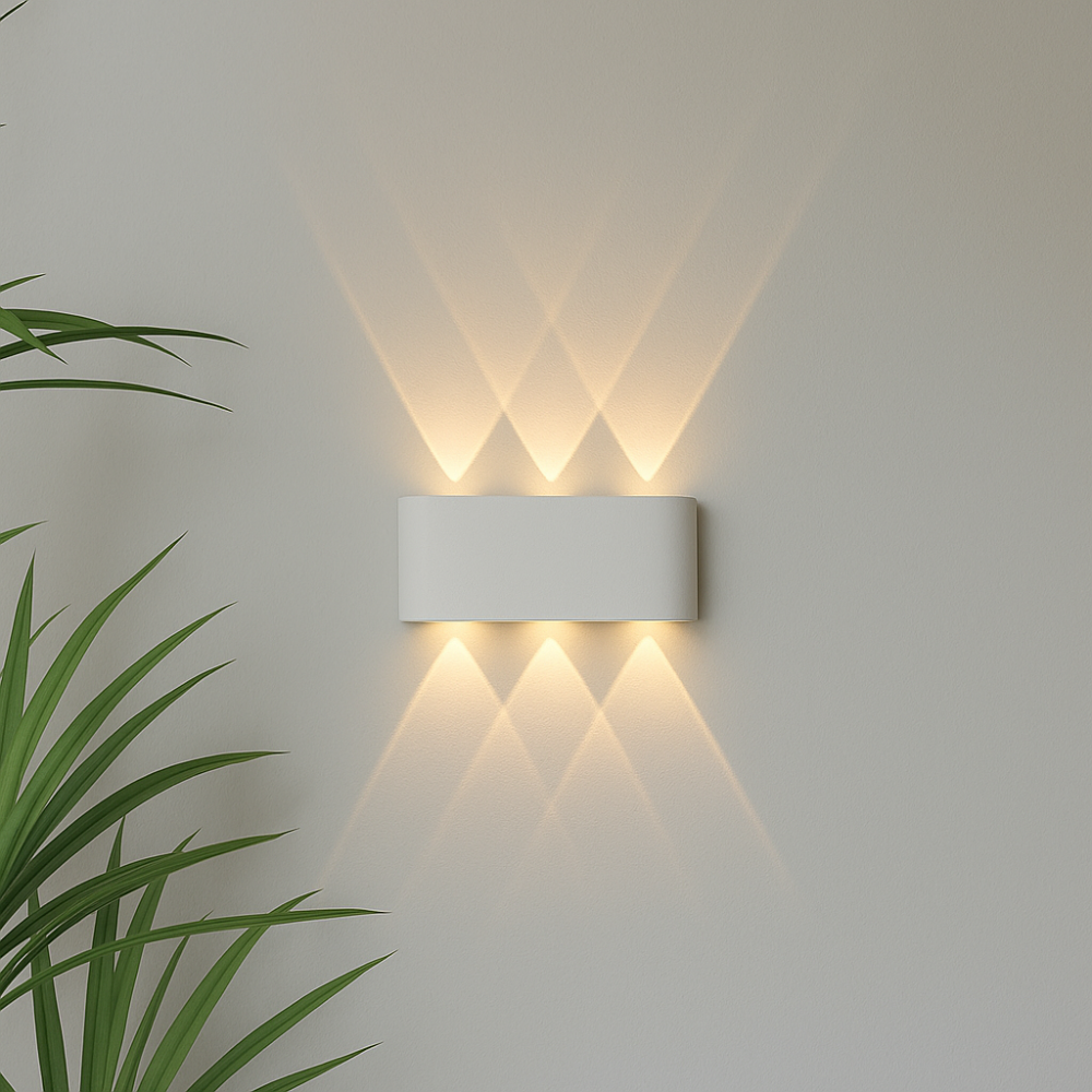 Lampada da Parete LED Esterna e Interna con Design Minimalista