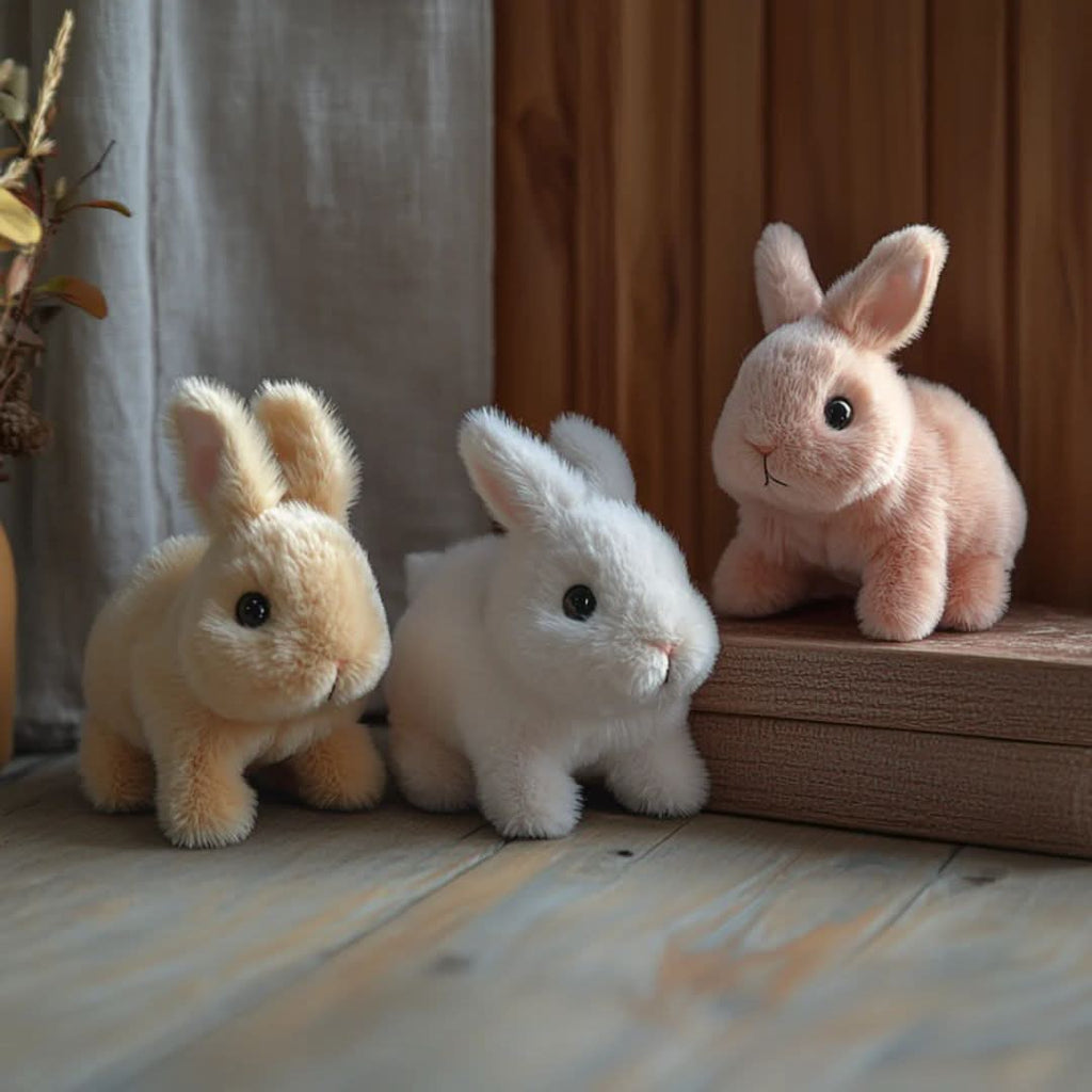 HOPPILOOM – Coniglio di peluche interattivo con movimenti realistici e suoni carini