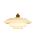 La Perla della Lampada a Sospensione in Vetro Art Deco