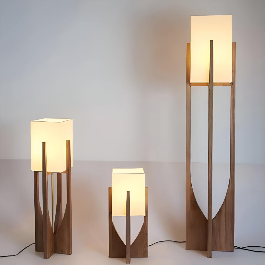 Lampada da Terra Rustica Giapponese con Design Minimalista Moderno