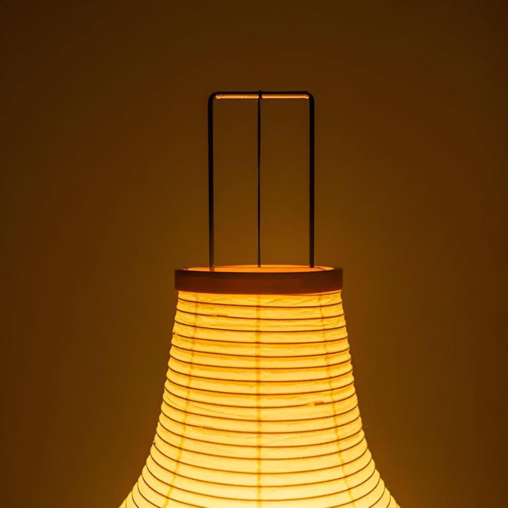 Lampada da Terra Tripod in Carta Washi Giapponese Stile Mid Century Modern