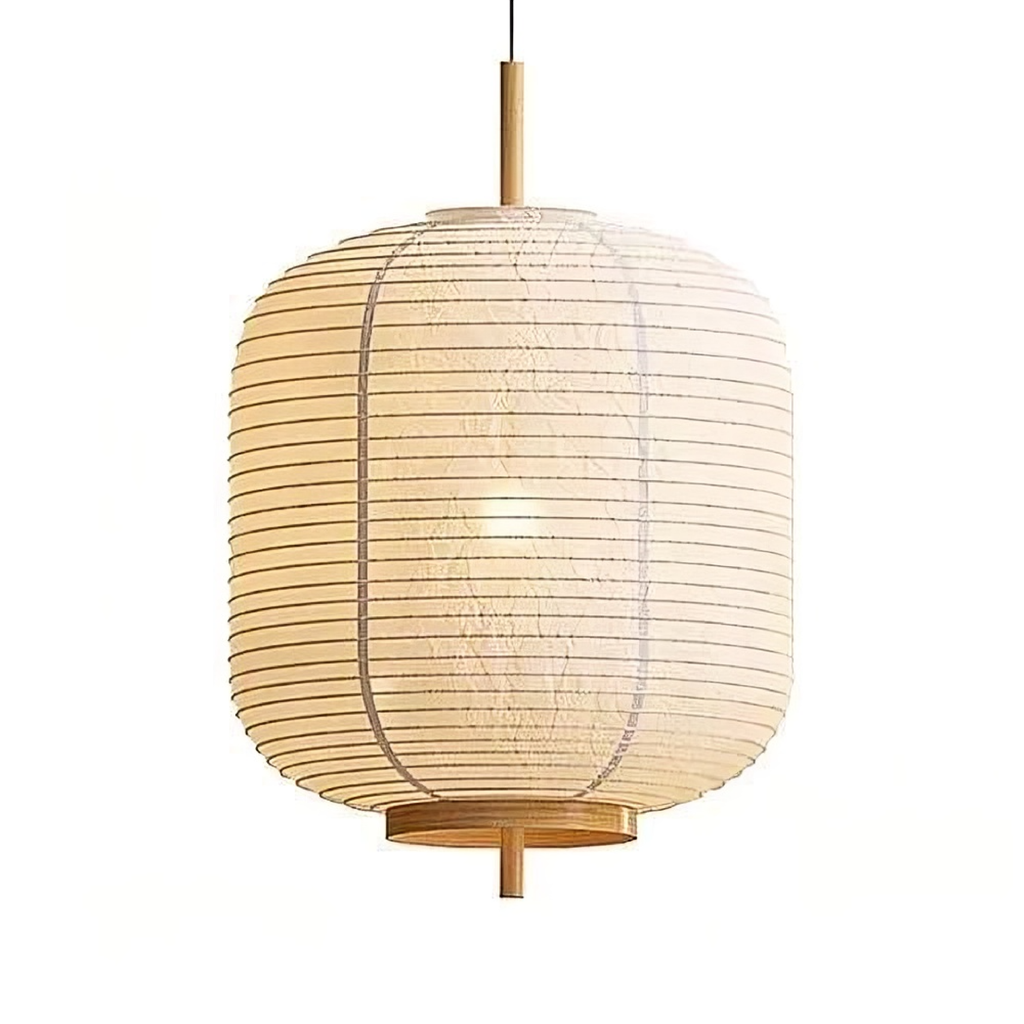 Lampada a Sospensione in Carta di Riso Giapponese per Interni Minimalisti