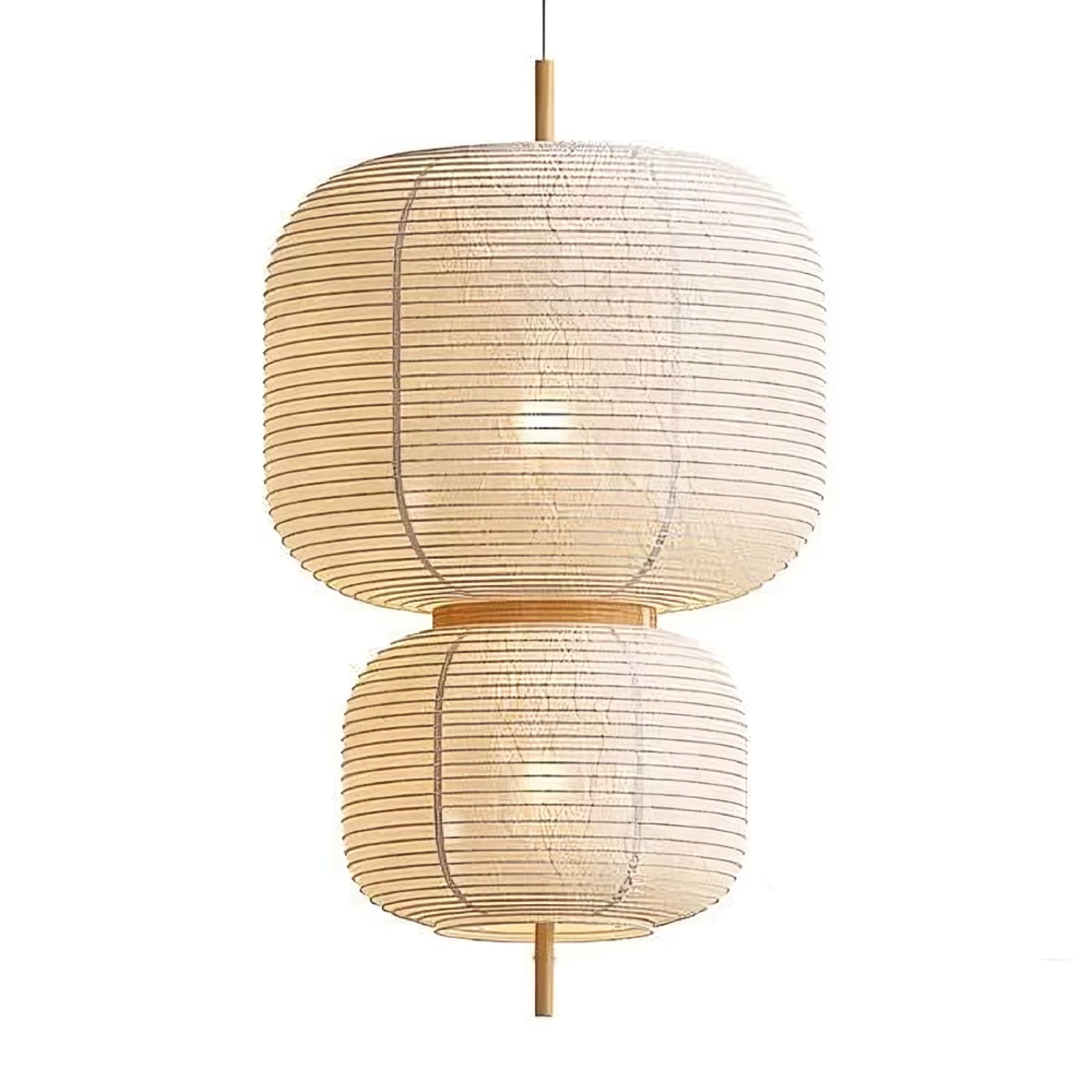 Lampada a Sospensione in Carta di Riso Giapponese per Interni Minimalisti