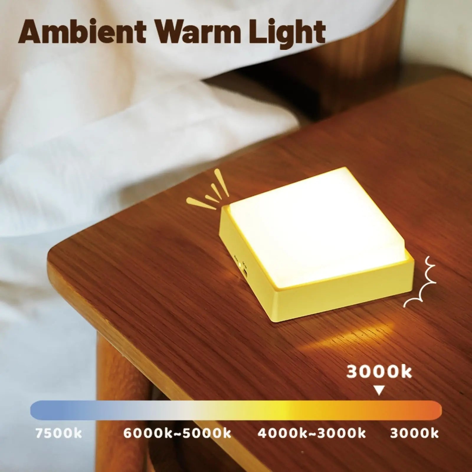 Luce notturna dimmerabile senza fili – Ricaricabile con timer e attacco magnetico