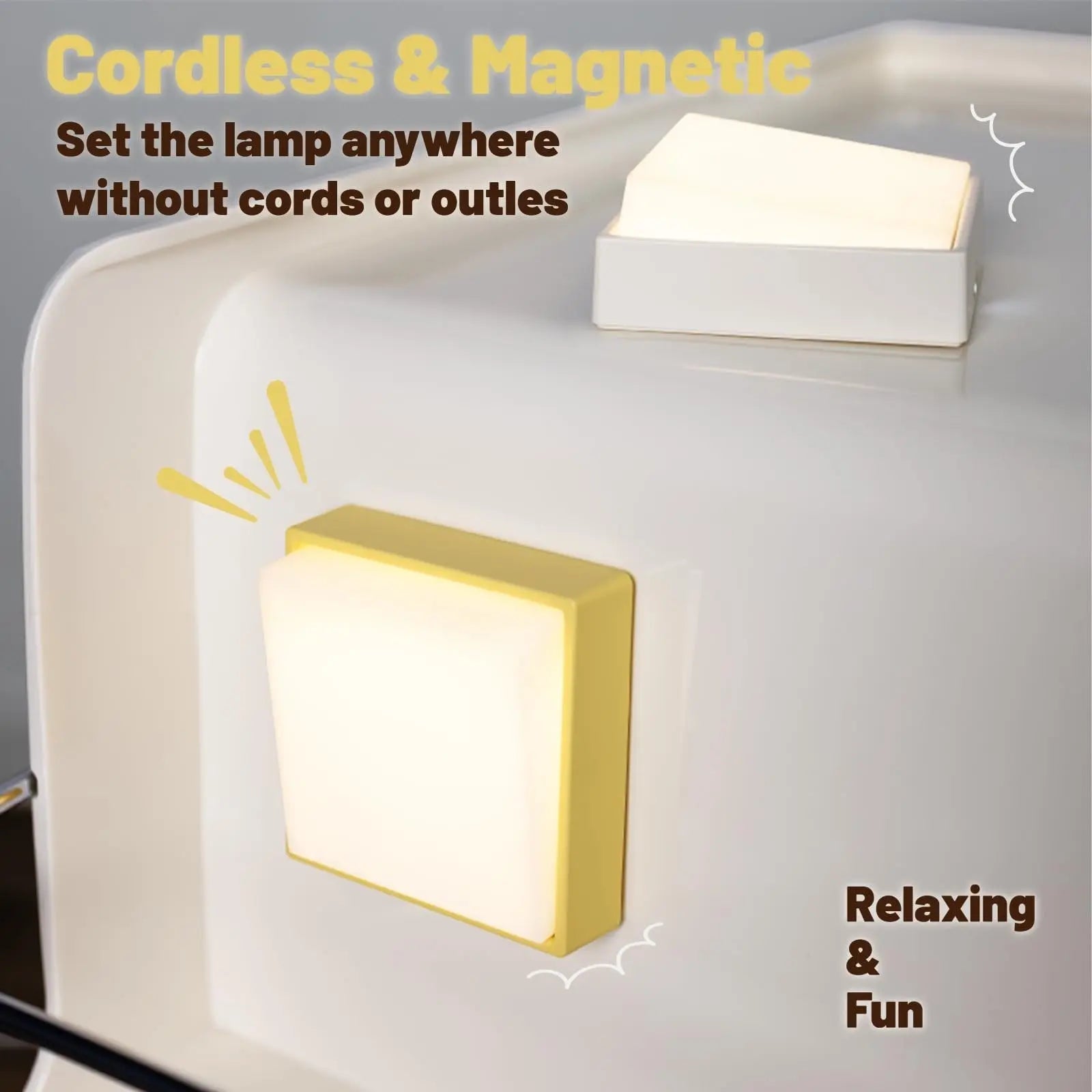 Luce notturna dimmerabile senza fili – Ricaricabile con timer e attacco magnetico