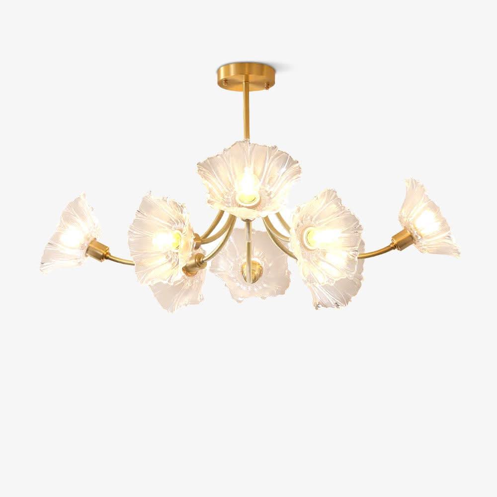 Lampadario in Vetro di Fiori Kalin