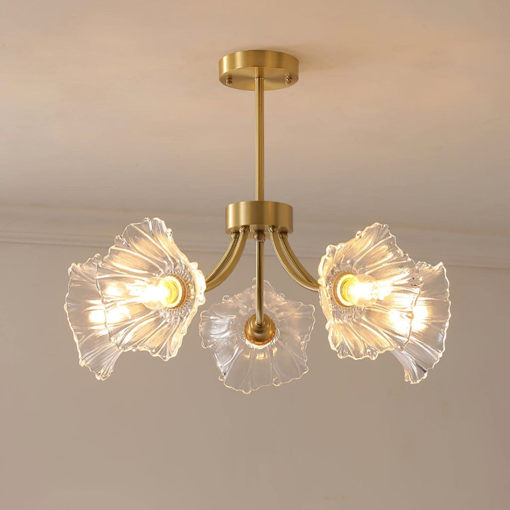 Lampadario in Vetro di Fiori Kalin
