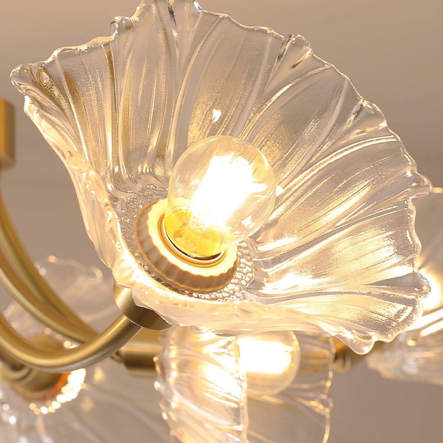 Lampadario in Vetro di Fiori Kalin