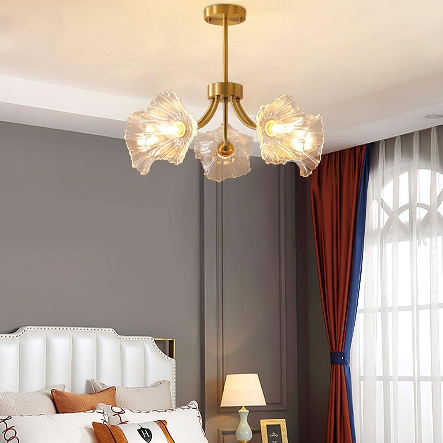 Lampadario in Vetro di Fiori Kalin