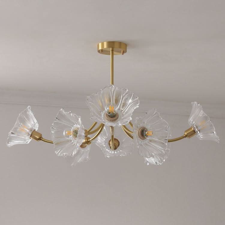 Lampadario in Vetro di Fiori Kalin