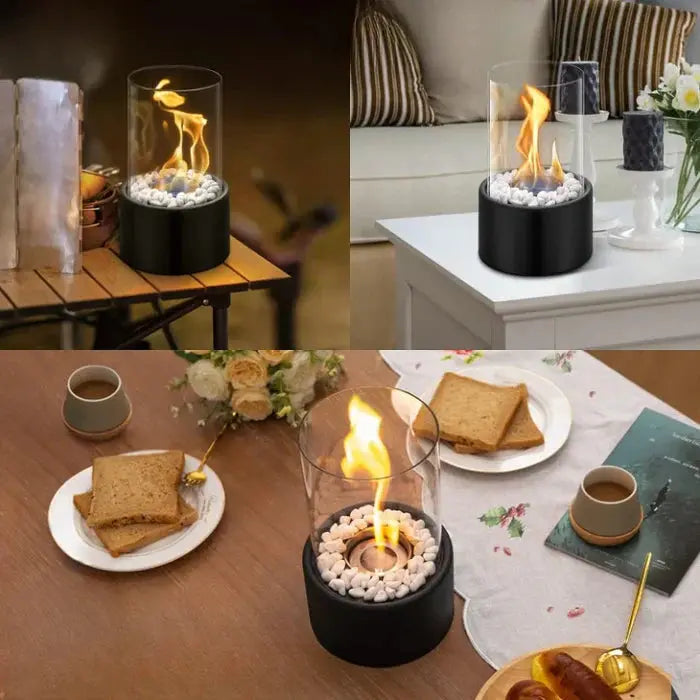 Camino | Lanterna da tavolo a fiamma | Fiamma visibile | FlammenKlar