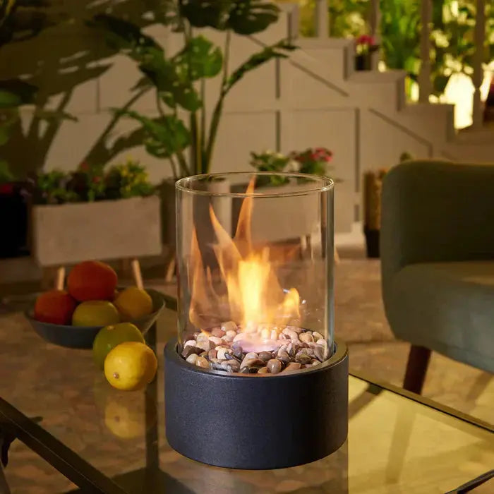 Camino | Lanterna da tavolo a fiamma | Fiamma visibile | FlammenKlar