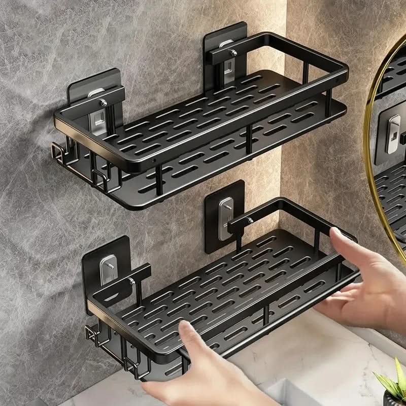 Mensola per bagno adesiva | Senza fori & Acciaio inossidabile | Autoadesiva | Mountra