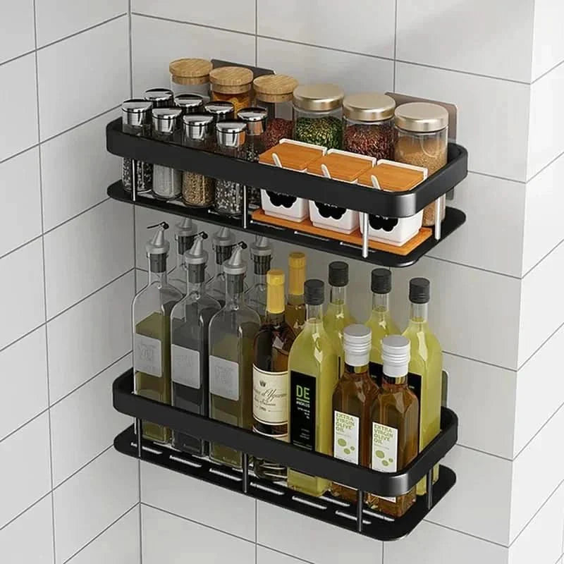 Mensola per bagno adesiva | Senza fori & Acciaio inossidabile | Autoadesiva | Mountra