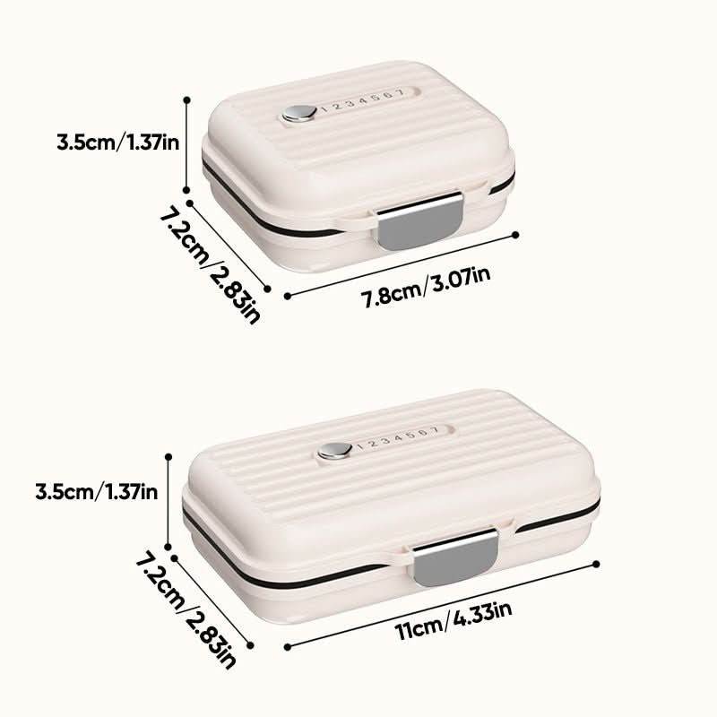 MediSafe Mini – Scatola per pillole portatile con 7 scomparti