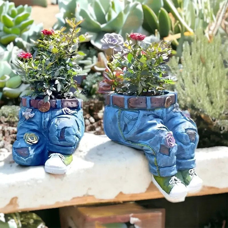 Vaso Creativo | Design Jeans | Resistente alle intemperie | Potpants