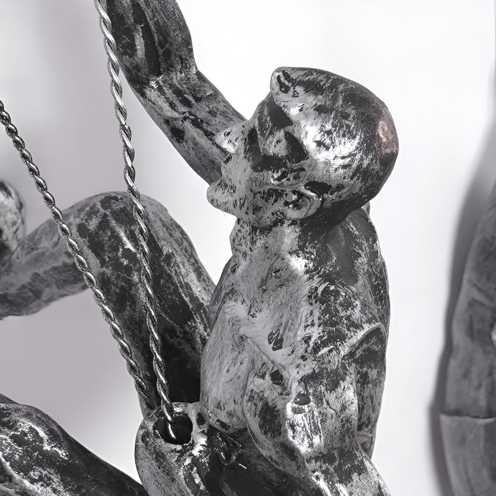 ClimbArt Scultura da Parete Set – Motiv di Uomo che Scala in Resina