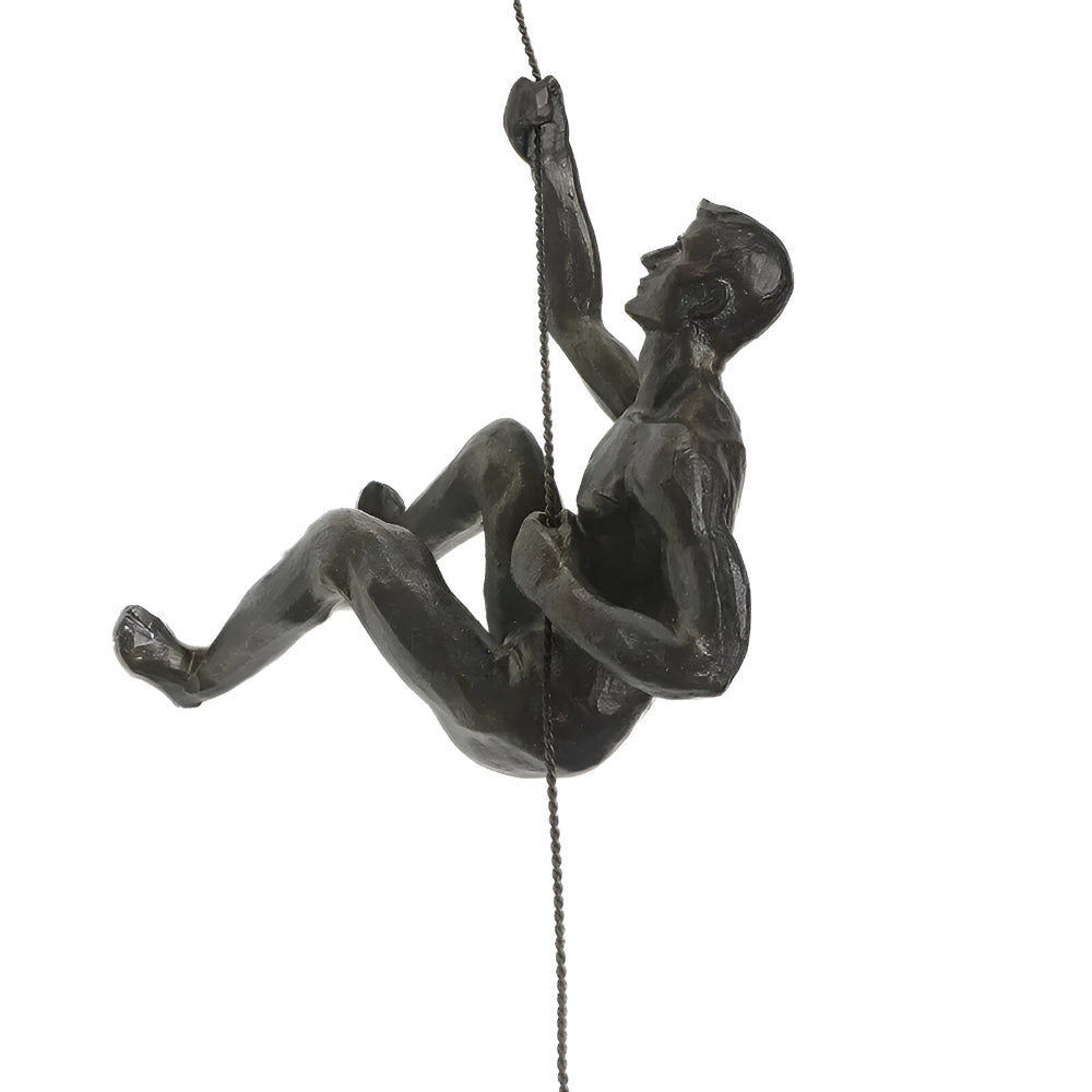 ClimbArt Scultura da Parete Set – Motiv di Uomo che Scala in Resina