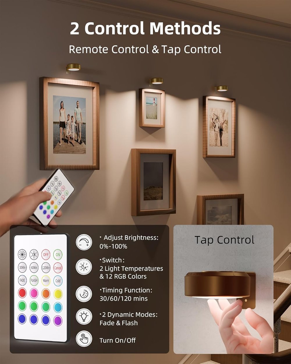 Lampada LED | Montaggio magnetico | Dimmerabile | ArtGlow