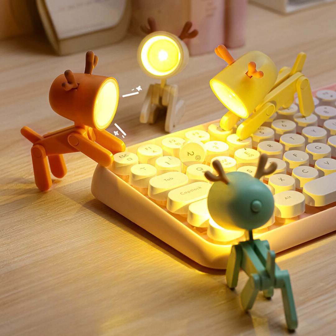 Luci per Tavolo LED a Forma di Animale | Rilassa durante il Sonno | Regolabile, a Batteria | SleepPaws