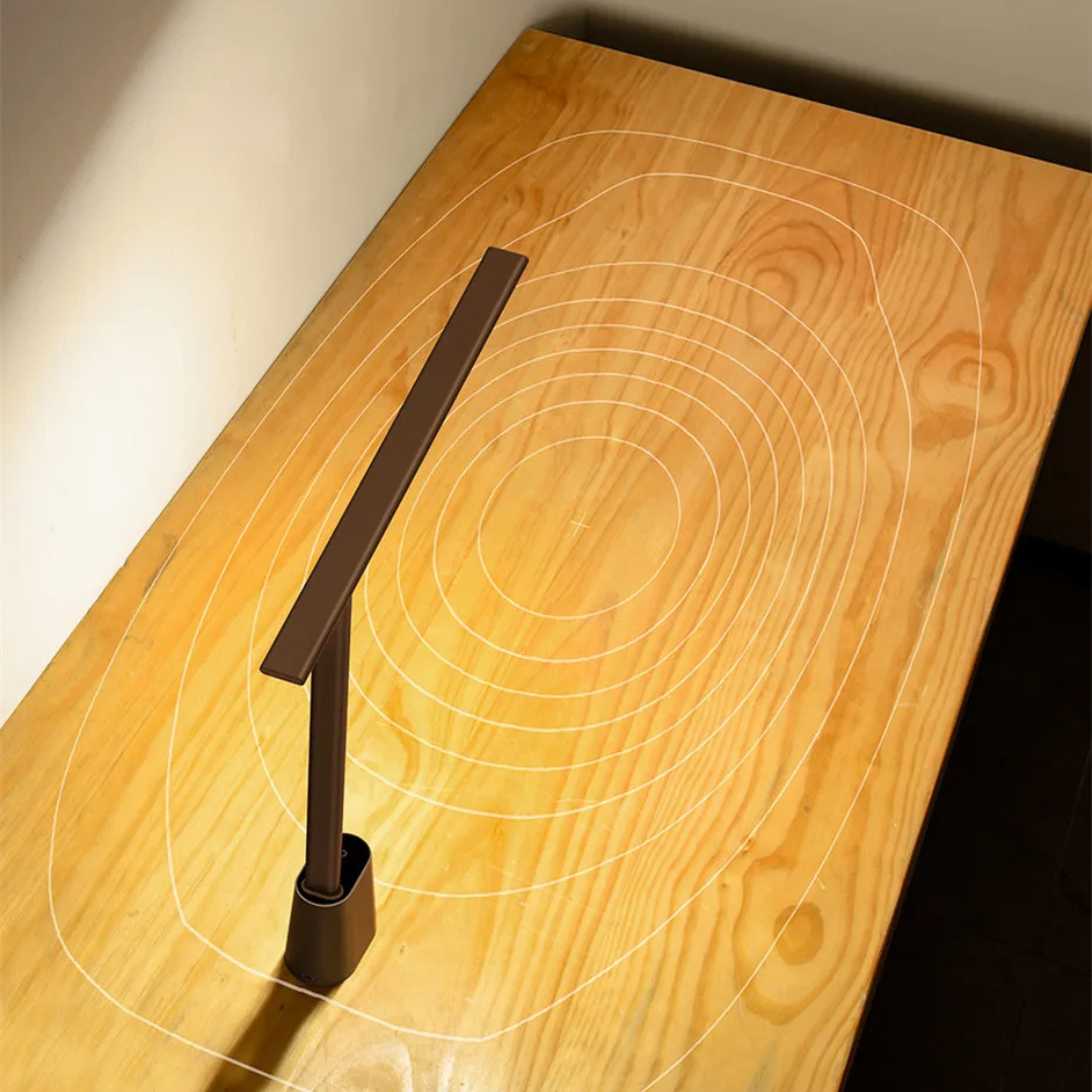 Lampada da scrivania LED intelligente con design pieghevole e dimmerabile