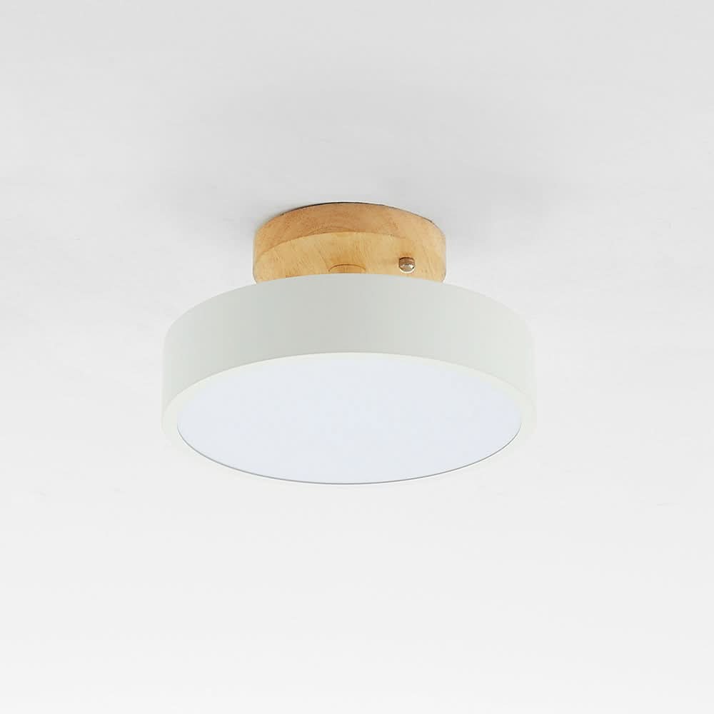Lampada da soffitto LED in legno moderno con funzione dimmerabile