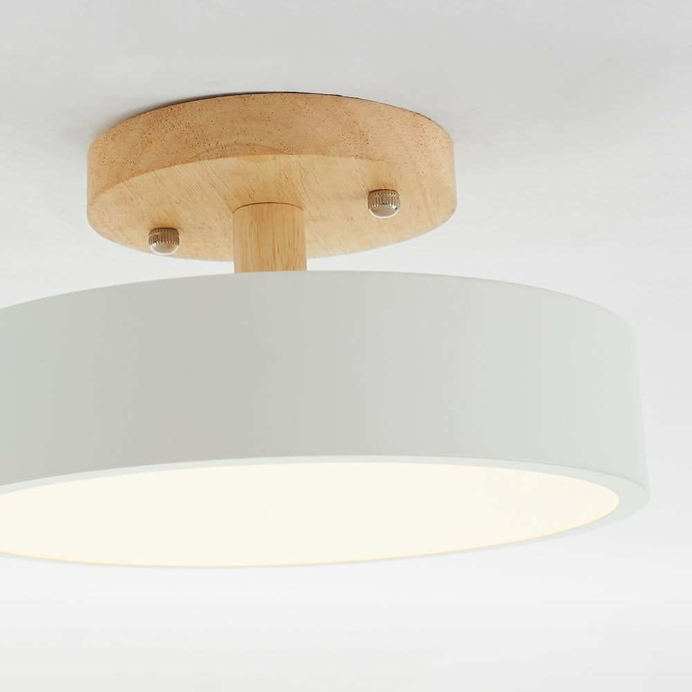 Lampada da soffitto LED in legno moderno con funzione dimmerabile
