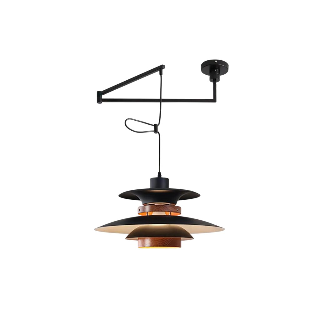 Lampada a Sospensione Merado con Braccio Regolabile – Design Scandinavo per Illuminare il Tavolo in Sala da Pranzo
