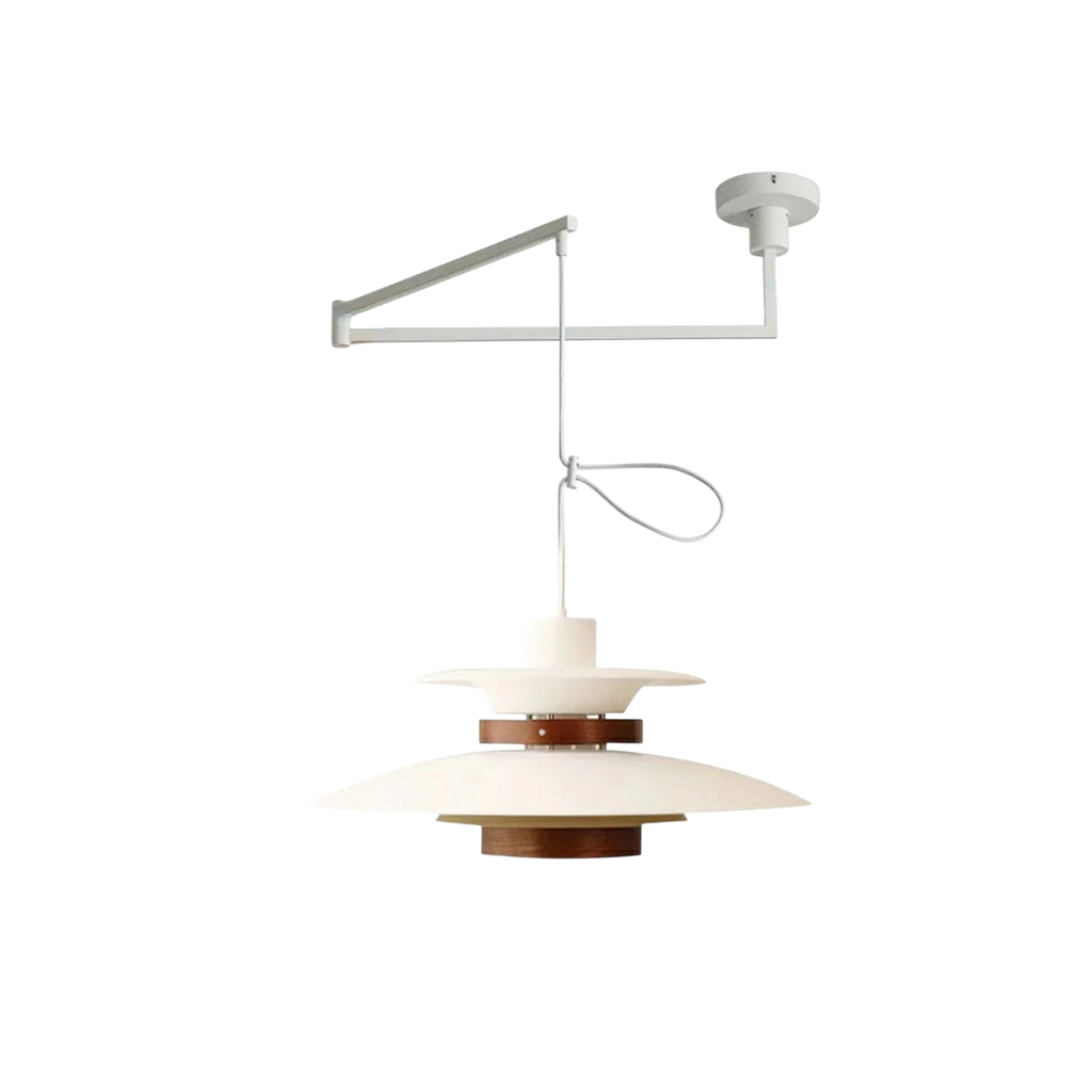 Lampada a Sospensione Merado con Braccio Regolabile – Design Scandinavo per Illuminare il Tavolo in Sala da Pranzo