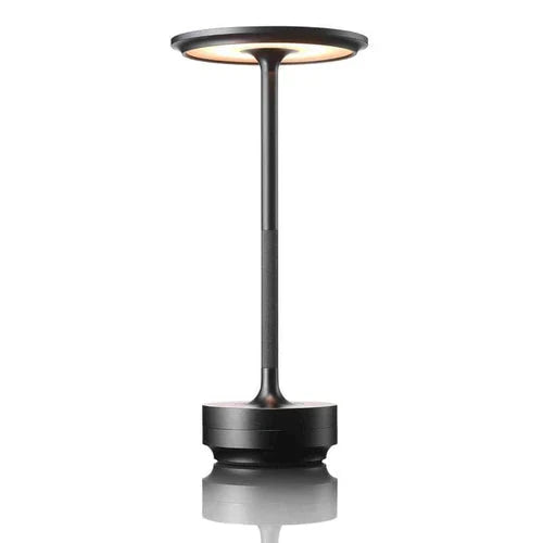 AuroGlow – Lampada da tavolo wireless ricaricabile con luminosità regolabile per uso interno ed esterno