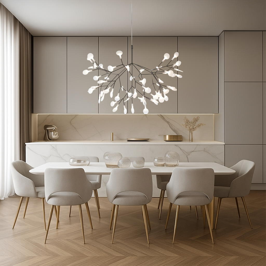 Lampada a Sospensione Firefly con Sospensione Regolabile e LED – Illuminazione Moderna per Soggiorno e Sala da Pranzo