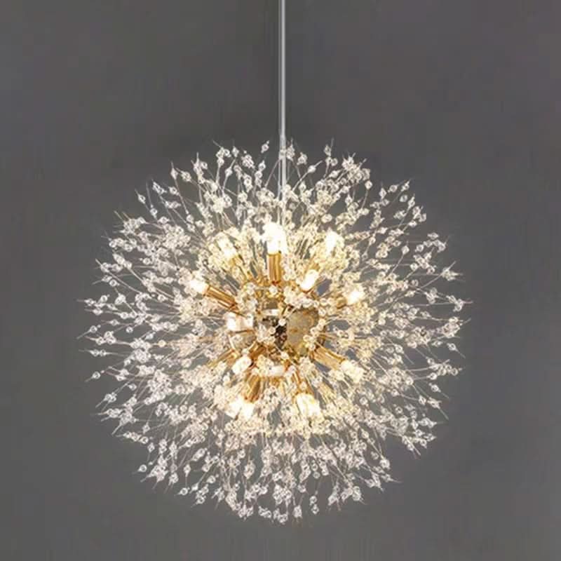 Lampadario Moderno a LED a Cristallo Dente di Leone